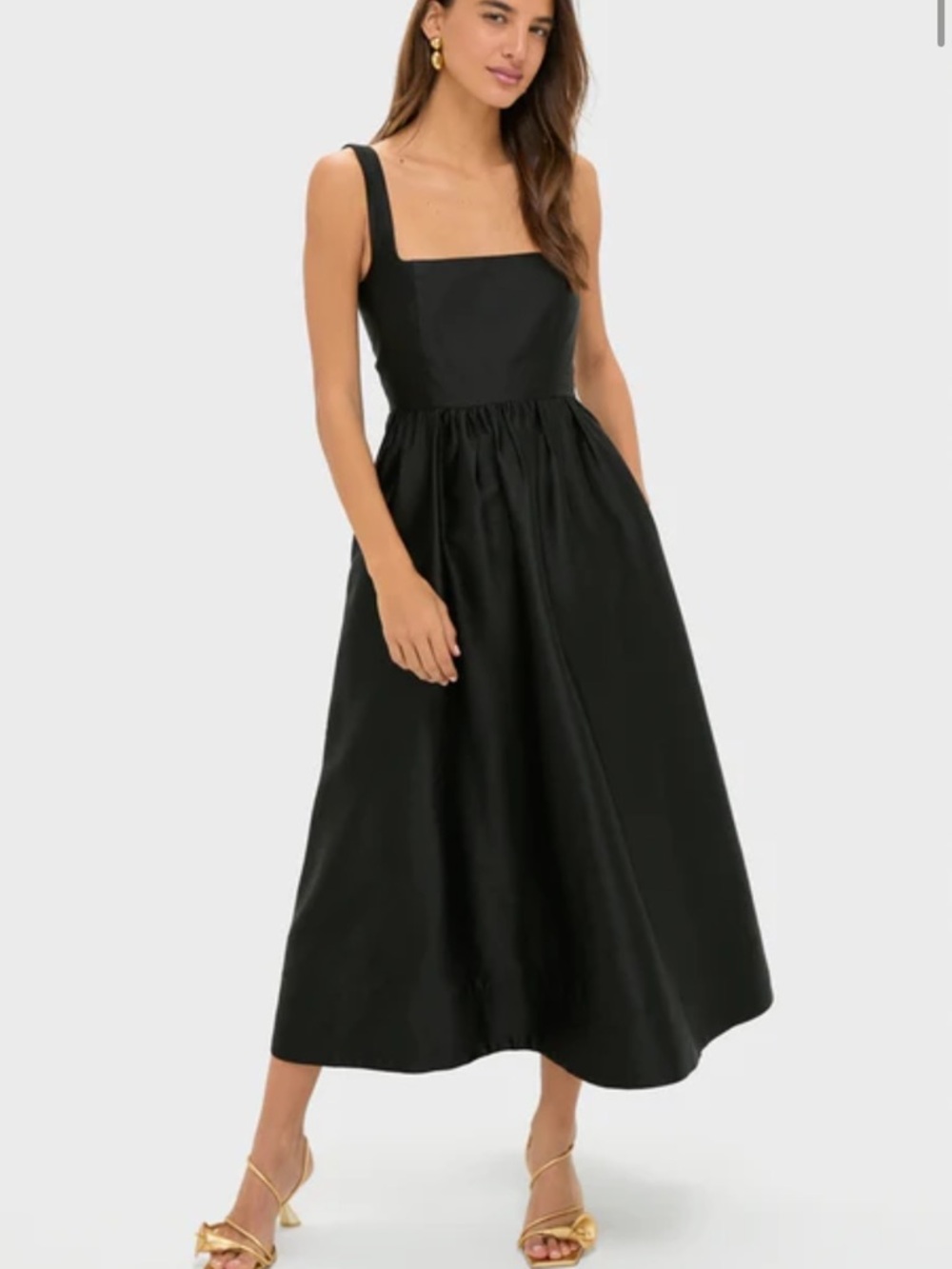 TUCKERNUCK- Black Dupioni Esme Dress